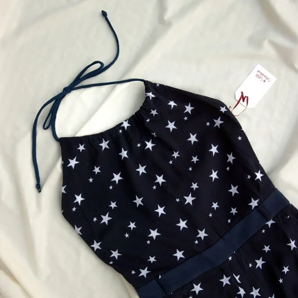 Star patterned Tie Neck jumpsuit - Picture 6 of 6